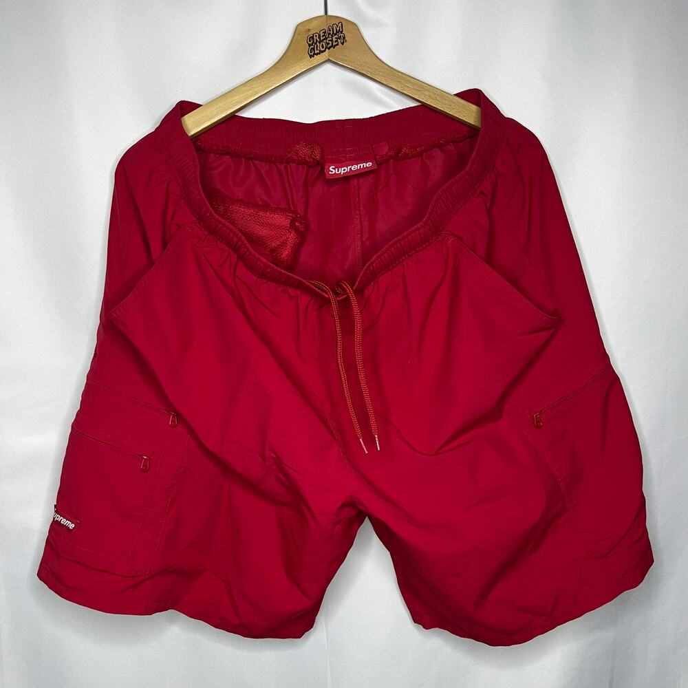 SS25 2025 Supreme NYC Cargo Water Swim Shorts Trunks Red L